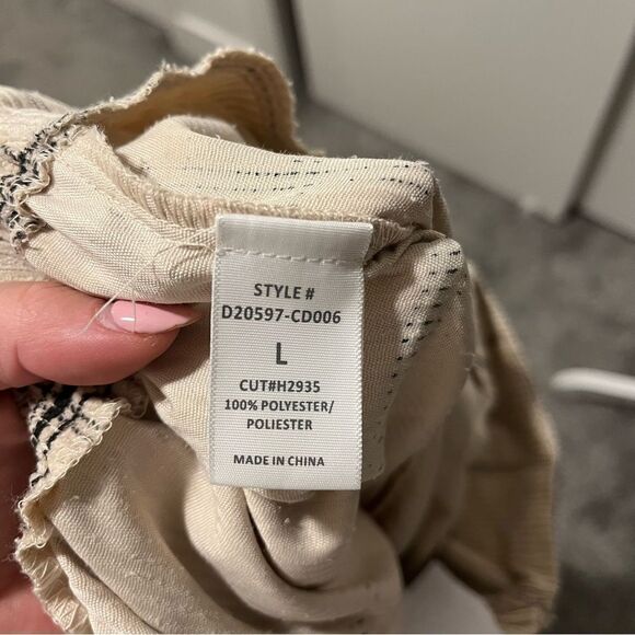 Potters Pot Corduroy Button Front Skirt Large - Picture 8 of 10